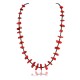 Certified Authentic Navajo .925 Sterling Silver Graduated Coral and Heishi Native American Necklace 390749699403