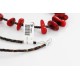 Certified Authentic Navajo .925 Sterling Silver Graduated Coral and Heishi Native American Necklace 390749699403