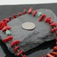 Certified Authentic Navajo .925 Sterling Silver Graduated Coral Turquoise Native American Necklace 390733618524