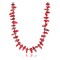 Certified Authentic Navajo .925 Sterling Silver Graduated Coral Turquoise Native American Necklace 750120-1