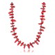 Certified Authentic Navajo .925 Sterling Silver Graduated Coral Turquoise Native American Necklace 750120-1