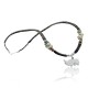 Certified Authentic Navajo .925 Sterling Silver Graduated Heishi Agate Native American Necklace 752100-7