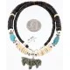 Navajo .925 Sterling Silver Graduated Heishi and Turquoise Native American Necklace 390783802116 Navajo .925 Sterling Silver Graduated Heishi and Turquoise Native American Necklace 390783802116