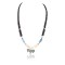 Certified Authentic Navajo .925 Sterling Silver Graduated Heishi and Turquoise Native American Necklace 390783802116
