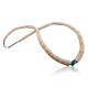 Certified Authentic Navajo .925 Sterling Silver Graduated Heishi, Natural Turquoise Native American Necklace 750103-42