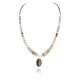 Navajo .925 Sterling Silver Graduated Heishi, Tigers Eye and Natural Turquoise Native American Necklace 790101-22 Navajo .925 Sterling Silver Graduated Heishi, Tigers Eye and Natural Turquoise Native American Necklace 790101-22