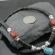 Certified Authentic Navajo .925 Sterling Silver Graduated Heishi Turquoise Jasper Native American Necklace 390733546344
