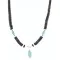 Navajo .925 Sterling Silver Graduated Heishi Turquoise Native American Necklace 15762-9 Navajo .925 Sterling Silver Graduated Heishi Turquoise Native American Necklace 15762-9