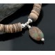 Certified Authentic Navajo .925 Sterling Silver Graduated Heishi, Turquoise Native American Necklace 370856190625