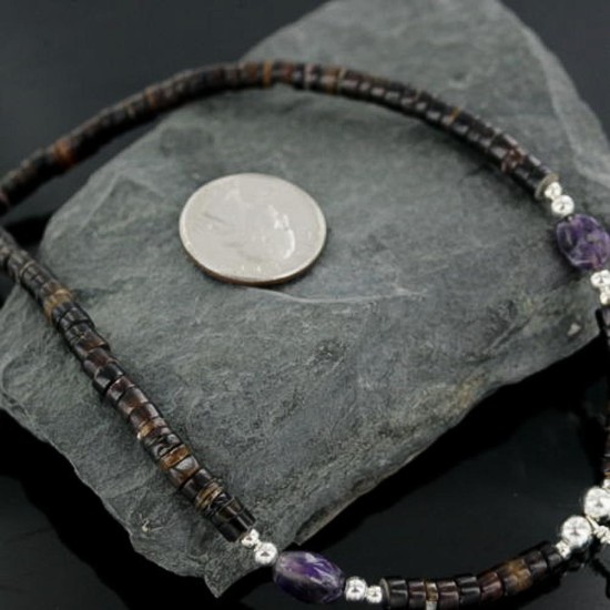 Certified Authentic Navajo .925 Sterling Silver Graduated Heishi Turquoise Native American Necklace 370902027677