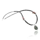 Navajo .925 Sterling Silver Graduated Heishi Turquoise Native American Necklace 370904597653