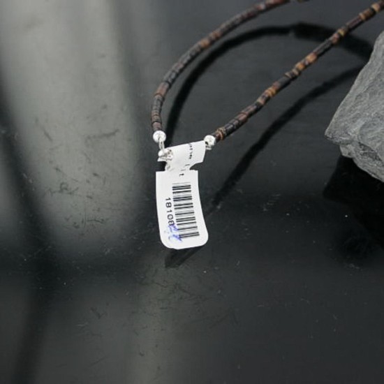 Certified Authentic Navajo .925 Sterling Silver Graduated Heishi Turquoise Native American Necklace 370904597653