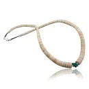 Navajo .925 Sterling Silver Graduated Heishi, Turquoise Native American Necklace 390601692816