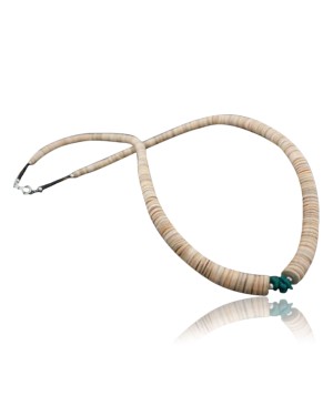 Certified Authentic Navajo .925 Sterling Silver Graduated Heishi, Turquoise Native American Necklace 390601692816
