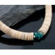 Certified Authentic Navajo .925 Sterling Silver Graduated Heishi, Turquoise Native American Necklace 390601692816