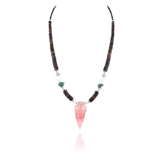 Certified Authentic Navajo .925 Sterling Silver Graduated Heishi Turquoise Native American Necklace 390797783566