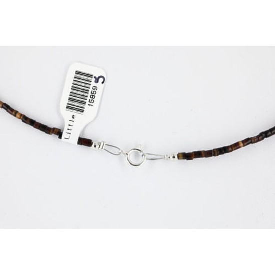 Certified Authentic Navajo .925 Sterling Silver Graduated Heishi Turquoise Native American Necklace 390797783566