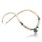 Certified Authentic Navajo .925 Sterling Silver Graduated Melon Shell and Green Turquoise Native American Necklace 15778-15-0