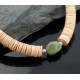 Certified Authentic Navajo .925 Sterling Silver Graduated Melon Shell and Heishi Natural Turquoise Native American Necklace 390601692815