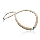 Navajo .925 Sterling Silver Graduated Melon Shell and Heishi Natural Turquoise Native American Necklace 390603321276