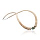 Certified Authentic Navajo .925 Sterling Silver Graduated Melon Shell and Heishi Natural Turquoise Native American Necklace 7501006-22