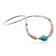 Navajo .925 Sterling Silver Graduated Melon Shell and Heishi Turquoise Native American Necklace 370833362075 Navajo .925 Sterling Silver Graduated Melon Shell and Heishi Turquoise Native American Necklace 370833362075
