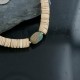 Certified Authentic Navajo .925 Sterling Silver Graduated Melon Shell and Turquoise Native American Necklace 15151-12