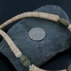 Certified Authentic Navajo .925 Sterling Silver Graduated Melon Shell and Turquoise Native American Necklace 15151-12