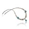 Certified Authentic Navajo .925 Sterling Silver Graduated Melon Shell and Turquoise Native American Necklace 15213-40