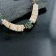 Navajo .925 Sterling Silver Graduated Melon Shell and Turquoise Native American Necklace 15383-20 Navajo .925 Sterling Silver Graduated Melon Shell and Turquoise Native American Necklace 15383-20