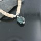 Certified Authentic Navajo .925 Sterling Silver Graduated Melon Shell and Turquoise Native American Necklace 15554-24