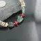 Navajo .925 Sterling Silver Graduated Melon Shell and Turquoise Native American Necklace 15554-63