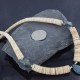 Certified Authentic Navajo .925 Sterling Silver Graduated Melon Shell and Turquoise Native American Necklace 15562-12
