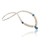 Certified Authentic Navajo .925 Sterling Silver Graduated Melon Shell and Turquoise Native American Necklace 15562-9