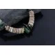 Navajo .925 Sterling Silver Graduated Melon Shell and Turquoise Native American Necklace 15624-35 Navajo .925 Sterling Silver Graduated Melon Shell and Turquoise Native American Necklace 15624-35