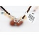 Certified Authentic Navajo .925 Sterling Silver Graduated Melon Shell and Turquoise Native American Necklace 15757-2