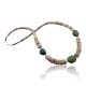 Certified Authentic Navajo .925 Sterling Silver Graduated Melon Shell and Turquoise Native American Necklace 15778-25