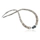 Certified Authentic Navajo .925 Sterling Silver Graduated Melon Shell and Turquoise Native American Necklace 18108-29