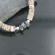 Certified Authentic Navajo .925 Sterling Silver Graduated Melon Shell and Turquoise Native American Necklace 18108-29