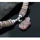 Certified Authentic Navajo .925 Sterling Silver Graduated Melon Shell and Turquoise Native American Necklace 370876623711