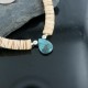 Certified Authentic Navajo .925 Sterling Silver Graduated Melon Shell and Turquoise Native American Necklace 370904529509