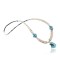 Certified Authentic Navajo .925 Sterling Silver Graduated Melon Shell and Turquoise Native American Necklace 370909132740