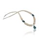 Certified Authentic Navajo .925 Sterling Silver Graduated Melon Shell and Turquoise Native American Necklace 370909706401