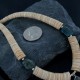 Certified Authentic Navajo .925 Sterling Silver Graduated Melon Shell and Turquoise Native American Necklace 370909706401
