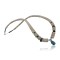 Certified Authentic Navajo .925 Sterling Silver Graduated Melon Shell and Turquoise Native American Necklace 370918167064