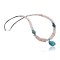 Certified Authentic Navajo .925 Sterling Silver Graduated Melon Shell and Turquoise Native American Necklace 370923427228