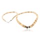 Certified Authentic Navajo .925 Sterling Silver Graduated Melon Shell and Turquoise Native American Necklace 370999117747