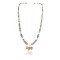 Certified Authentic Navajo .925 Sterling Silver Graduated Melon Shell and Turquoise Native American Necklace 371010510377