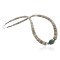 Certified Authentic Navajo .925 Sterling Silver Graduated Melon Shell and Turquoise Native American Necklace 390677333160