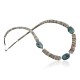 Certified Authentic Navajo .925 Sterling Silver Graduated Melon Shell and Turquoise Native American Necklace 390681816854